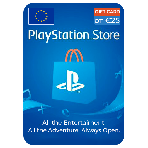 Пополнение Playstation Store Европа